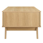 Modway Soma Coffee Table - Oak-Sliding Doors