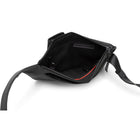 Edition22 Lockpoint Sling Bag - Black-Side zipper opening to main compartment