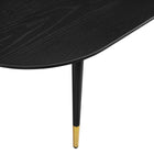 Modway Vigor 47" Oval Coffee Table - Black-Assembly Required