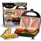 Gotham Steel Dual Electric Sandwich Maker Press-Non-stick TI-ceramic coating for easy cooking and cleaning