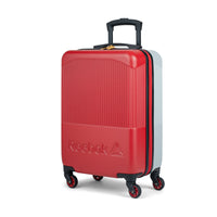 Reebok Time Out 21.5" Hardside Carry-On Luggage - Red-Single 360 degree spinner wheels for effortless, smooth & quiet rolling