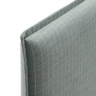 Modway Camille Striped Linen Blend King Size Headboard - Spa Blue Stripe-Assembly Required