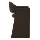 Modway Talia 37" Performance Velvet Counter Stool - Chocolate Brown-Fixed Padded Seat/Backrest