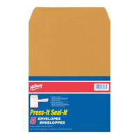 Hilroy Press-it Seal-it Kraft Envelopes - 9" x 12" - 5 Pack-Feature the easy to use, no lick, Press-it Seal-it closure