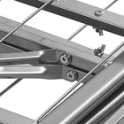 Modway Horizon Stainless Steel Queen Bed Frame - Silver-Eliminates Need For Box Spring