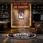 Connor Mcdavid Oilers Action - Framed Canvas - 22" x 31"-Finished size: 22.5x31.5