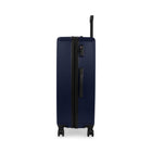 Bugatti Alexandria Collection 30.25" Hardside Spinner Luggage – Navy-Telescopic trolley handle with multi-stage locking heights