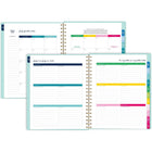 Emily Ley Simplified 2026-27 Weekly/Monthly Planner - 8-3/4" x 7-3/4" - Mint - Bilingual-Special pages include The Process of Simplifying, How to Use the Planner, Simplicity Challenge, bucket list