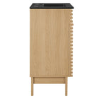 Modway Render 18" Bathroom Vanity - Oak/Black-Integrated Countertop