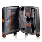Champs Vintage II 3-Piece Luggage Set - Dark Grey-Telescopic Handle