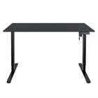 Ezywork 60" Electric Height Adjustable Standing Desk - Black Frame / Black Table Top-Weight Capacity: 154 lbs