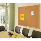 Quartet Standard Oak Frame Cork Bulletin Board - Tan - 24" L x 18" W-Orientation: Horizontal or Vertical