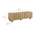 Modway Sorren Scalloped 54" Wood TV Stand - Natural-Scalloped Door Design