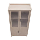 Manhattan Comfort Jodie 31" Mid-Century Modern Bookcase - Whitewashed Oak - Set of 3-Home Assembly Required. All Hardware Included
