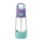 b.box - Tritan Drink Bottle - 450ml - Lilac Pop-Unique triangle shape easy for kids to grip
