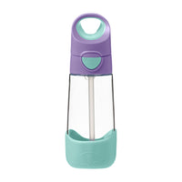 b.box - Tritan Drink Bottle - 450ml - Lilac Pop-Unique triangle shape easy for kids to grip