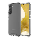 AXS PROShield Military Grade Protection Clear Case for Samsung Galaxy S22+ - Black-Raised bezel enhances screen protection