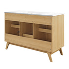 Modway Soma 48" Single Sink Bathroom Vanity - Oak/White-8