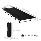Outsunny Lightweight Camping Cot for Adults-Triangular legs to promote extra stability