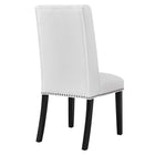 Modway Baron Fabric Dining Chair - White-Chair Weight Capacity: 500 lbs.