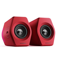 Hecate by Edifier G2000 Bluetooth Multi-Input Gaming Stereo Speakers with RGB Lights - Red-12 RGB lighting effects aim to elevate your gaming experience by dressing your desktop and room into a spectrum style