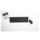Desktex Crystal Clear PVC Desk Pad - 19" W x 24" L-Non-slip base.