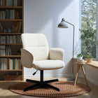 Homy Casa Adjustable Height Fabric Office Chair with Armrest-Beige-Versatile Use: Ideal for home offices, study rooms, and even living areas, this chair is perfect for both work and leisure activities.
