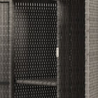 Outsunny Wicker Outdoor Storage Cabinet with Shelves-Suitable for pool, patio, backyard, bathroom, spa, or deck