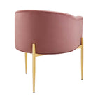 Modway Savour Tufted Performance Velvet Accent Chairs - Dusty Rose - 2 Pack-7