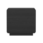Manhattan Comfort Chrystie 26" Contemporary Modern 2-Drawer Nightstand - Black-Home Assembly Required (All Hardware Included)