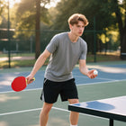 Soozier Ping Pong Paddle Set with 4 Portable Table Tennis Rackets - 8 Balls-great for versatile play options 