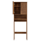 Modway Render Over the Toilet Bathroom Storage Cabinet - Walnut-8
