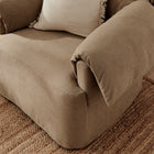 Modway Lark Slipcovered Fabric Oversized Armchair - Almond-Spring Support