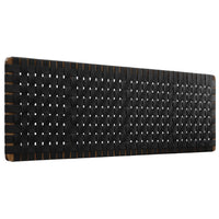 Modway Sparta Weave Wall-Mount Vegan Leather King Headboard - Walnut Black-King Size Headboard Only