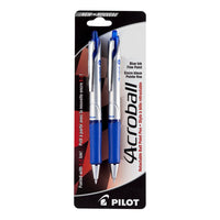 Pilot Acroball Ballpoint Pens Retractable - 0.7mm - Blue - 2 Pack-Sensational writing touch