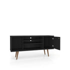 Manhattan Comfort Liberty 53.14" TV Stand, Black (200AMC8)-Recommended for a 46" -50" TV.