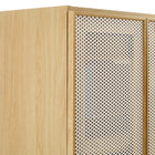 Modway Calla 24" Perforated Metal Bathroom Vanity Cabinet - Oak-Particleboard Construction