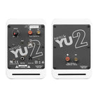Kanto YU2 Powered Desktop Speakers with Built-in USB DAC - Matte White - 2 Pack-Features 3/4 inch Silk Dome tweeters and 3 inch composite drivers