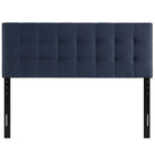 Modway Lily Upholstered Fabric Full Headboard - Navy-Fiberboard and plywood frame