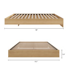Nexera Platform Bed Frame - Full Size - Natural Maple-7