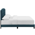 Modway Amelia Upholstered Fabric Queen Bed - Azure-Box Spring Required (Not Included)