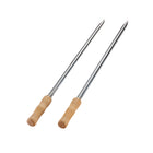 Tramontina Churrasco BBQ Stainless Steel Skewer and Grill Rack Set with Wood Handles-Stainless Steel Screws and Wingnuts