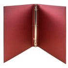 JAM Paper Premium Linen Textured 3 Ring Binders, 1 Inch, Red, 2 Pack (751Lreg)-Ring size: 1"