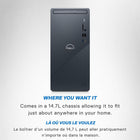 Dell Refurbished Inspiron 3030 Desktop PC - Intel i7-14700 - 32 GB RAM - 1 TB SSD - Windows 11 Pro-Ready-to-Go Bundle: Comes with Windows 11 Home and a Dell wireless keyboard and mouse, offering immediate setup.