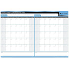 Day-Timer Undated Flexible Erasable 30/60-Day Wall Planner - 17" x 24" - Bilingual-17" x 24"