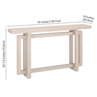 Hudson&Canal Breslow 55"W Console Table - Alder White-9