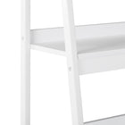 HOMCOM 4 Tier Ladder Shelf Bookcase - White - Set of 2-Assembly required, all accessories included