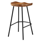 Modway Concord Backless Wood Counter Stools - Walnut - Set of 2-7