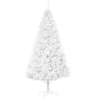 HOMCOM 7' Artificial Christmas Tree with 1230 Branch Tips - White-Realistic leaves to give a full and lush look to the tree 