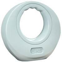 Soozier 13 lb Kettlebell - Light Grey-Stylish handbag design enhances workout appearance